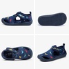 image:imageSTQ Kids Water Shoes Quick Dry Slip On Beach Swim Pool Sandals  Closed Toe Non Slip Lightweight Water Park Toddler Little KidNavy Dinosaur