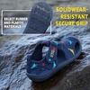 image:imageSTQ Kids Water Shoes Quick Dry Slip On Beach Swim Pool Sandals  Closed Toe Non Slip Lightweight Water Park Toddler Little KidNavy Dinosaur