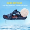 image:imageSTQ Kids Water Shoes Quick Dry Slip On Beach Swim Pool Sandals  Closed Toe Non Slip Lightweight Water Park Toddler Little KidNavy Shark