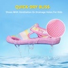 image:imageSTQ Kids Water Shoes Quick Dry Slip On Beach Swim Pool Sandals  Closed Toe Non Slip Lightweight Water Park Toddler Little KidPink Rainbow