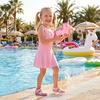 image:imageSTQ Kids Water Shoes Quick Dry Slip On Beach Swim Pool Sandals  Closed Toe Non Slip Lightweight Water Park Toddler Little KidPink Rainbow