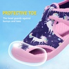 image:imageSTQ Kids Water Shoes Quick Dry Slip On Beach Swim Pool Sandals  Closed Toe Non Slip Lightweight Water Park Toddler Little KidPurple