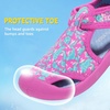 image:imageSTQ Kids Water Shoes Quick Dry Slip On Beach Swim Pool Sandals  Closed Toe Non Slip Lightweight Water Park Toddler Little KidRose Dolphin