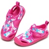 image:imageSTQ Kids Water Shoes Quick Dry Slip On Beach Swim Pool Sandals  Closed Toe Non Slip Lightweight Water Park Toddler Little KidHot Pink Camo