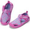 image:imageSTQ Kids Water Shoes Quick Dry Slip On Beach Swim Pool Sandals  Closed Toe Non Slip Lightweight Water Park Toddler Little KidRose Dolphin