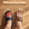 image:imageSTQ Toddler Dress Shoes Boys Wide Toe Box Loafers Boat for School Church  Barefoot ZeroDrop Hook and Loop Design Flexible NonSlip Sole amp Lightweight Reinforcement Upper for Uniform Wedding CasualBrown