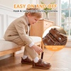 image:imageSTQ Toddler Dress Shoes Boys Wide Toe Box Loafers Boat for School Church  Barefoot ZeroDrop Hook and Loop Design Flexible NonSlip Sole amp Lightweight Reinforcement Upper for Uniform Wedding CasualBrown