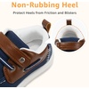 image:imageSTQ Toddler Dress Shoes Boys Wide Toe Box Loafers Boat for School Church  Barefoot ZeroDrop Hook and Loop Design Flexible NonSlip Sole amp Lightweight Reinforcement Upper for Uniform Wedding CasualNavy Brown