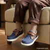 image:imageSTQ Toddler Dress Shoes Boys Wide Toe Box Loafers Boat for School Church  Barefoot ZeroDrop Hook and Loop Design Flexible NonSlip Sole amp Lightweight Reinforcement Upper for Uniform Wedding CasualNavy Brown