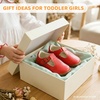 image:imageSTQ Wide Toe Box Toddler Mary Jane Dress Shoes Girl Ballet Flats  Wide toe box for natural splay Zerodrop barefoot sole Soft PU upper Hook amp loop Tstrap Nonslip TPR outsoleRed