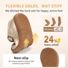 image:imageSTQ Wide Toe Box Toddler Mary Jane Dress Shoes Girl Ballet Flats  Wide toe box for natural splay Zerodrop barefoot sole Soft PU upper Hook amp loop Tstrap Nonslip TPR outsoleGold