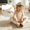 image:imageSTQ Wide Toe Box Toddler Mary Jane Dress Shoes Girl Ballet Flats  Wide toe box for natural splay Zerodrop barefoot sole Soft PU upper Hook amp loop Tstrap Nonslip TPR outsoleGold