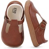 image:imageSTQ Wide Toe Box Toddler Mary Jane Dress Shoes Girl Ballet Flats  Wide toe box for natural splay Zerodrop barefoot sole Soft PU upper Hook amp loop Tstrap Nonslip TPR outsoleBrown