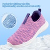 image:imageSTQ Kids Shoes Girls Boys Lightweight Slip on Walking Sneakers  Cushioned amp NonSlip Sole Breathable Lightweight amp Flexible Mesh Ideal for Walking Running Gym and Fitness TrainingPink Purple