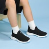 image:imageSTQ Kids Shoes Girls Boys Lightweight Slip on Walking Sneakers  Cushioned amp NonSlip Sole Breathable Lightweight amp Flexible Mesh Ideal for Walking Running Gym and Fitness TrainingBlack White
