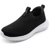 image:imageSTQ Kids Shoes Girls Boys Lightweight Slip on Walking Sneakers  Cushioned amp NonSlip Sole Breathable Lightweight amp Flexible Mesh Ideal for Walking Running Gym and Fitness TrainingBlack White