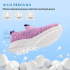 image:imageSTQ Kids Shoes Girls Boys Lightweight Slip on Walking Sneakers  Cushioned amp NonSlip Sole Breathable Lightweight amp Flexible Mesh Ideal for Walking Running Gym and Fitness TrainingPink Purple