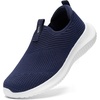 image:imageSTQ Kids Shoes Girls Boys Lightweight Slip on Walking Sneakers  Cushioned amp NonSlip Sole Breathable Lightweight amp Flexible Mesh Ideal for Walking Running Gym and Fitness TrainingNavy
