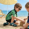 image:imageSTQ Kids Water Shoes Quick Dry Slip On Beach Swim Pool SandalsBlack Shark