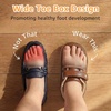 image:imageSTQ Toddler Dress Shoes Boys Wide Toe Box Loafers Boat for School ChurchBrown
