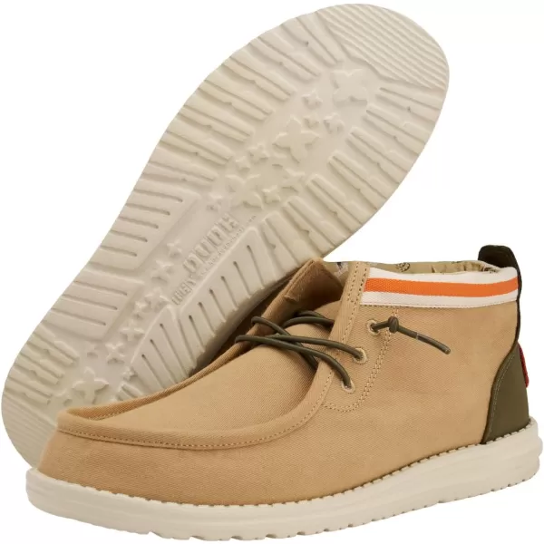 Hey Dude Men's Wally Mid | Men's Shoes | Men Slip-on Loafers | Comfortable &amp; Light-Weight