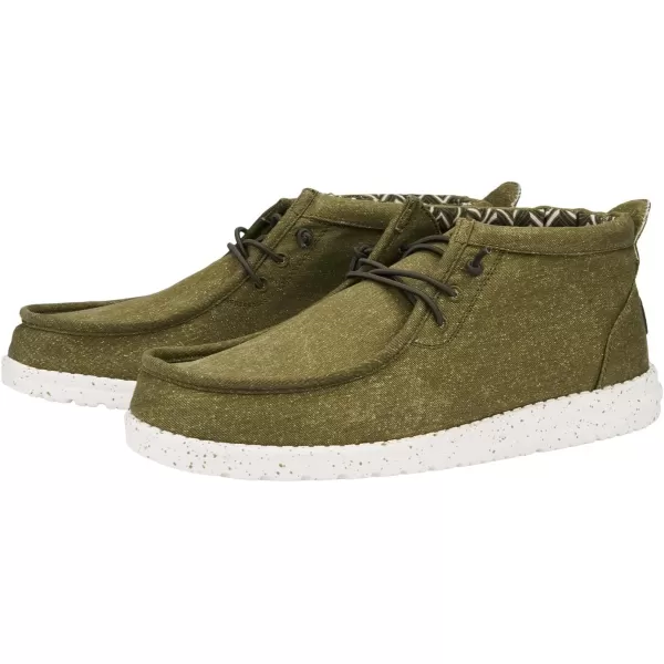 Hey Dude Men's Wally Mid | Men's Shoes | Men Slip-on Loafers | Comfortable &amp; Light-Weight