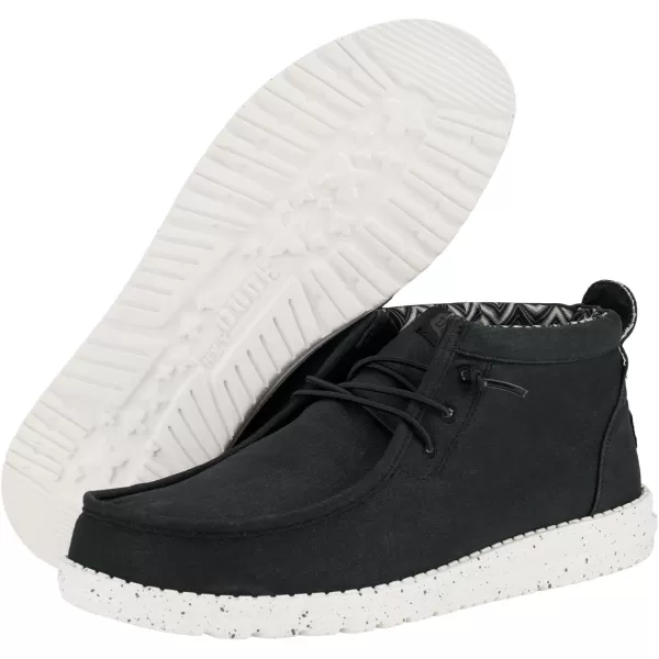 Hey Dude Men's Wally Mid | Men's Shoes | Men Slip-on Loafers | Comfortable &amp; Light-Weight