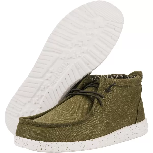Hey Dude Men's Wally Mid | Men's Shoes | Men Slip-on Loafers | Comfortable &amp; Light-Weight