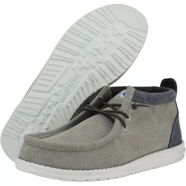 Hey Dude Men's Wally Mid | Men's Shoes | Men Slip-on Loafers | Comfortable &amp; Light-Weight