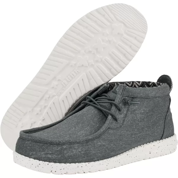 Hey Dude Men's Wally Mid | Men's Shoes | Men Slip-on Loafers | Comfortable &amp; Light-Weight