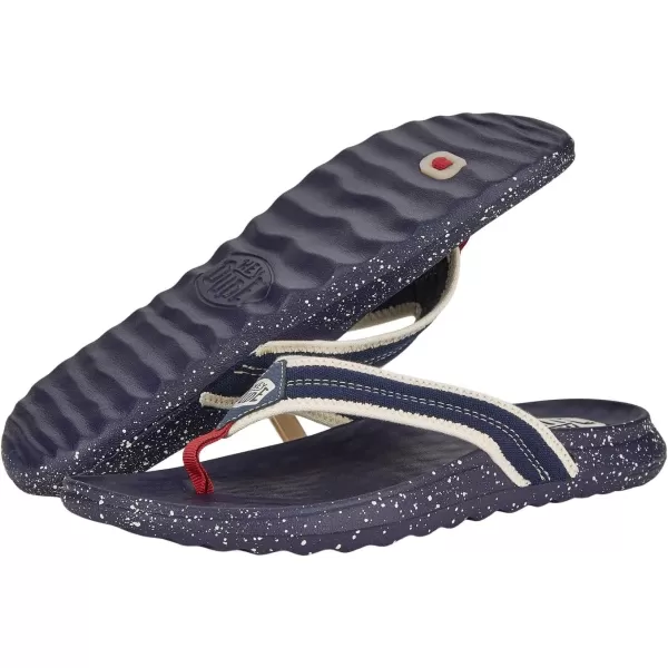 Hey Dude Men's Myers Flip Americana | Men's Shoes | Men's Slip-on Sandals | Comfortable &amp; Light-Weight