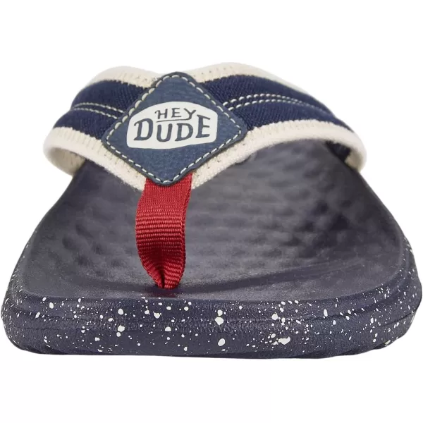 Hey Dude Men's Myers Flip Americana | Men's Shoes | Men's Slip-on Sandals | Comfortable &amp; Light-Weight