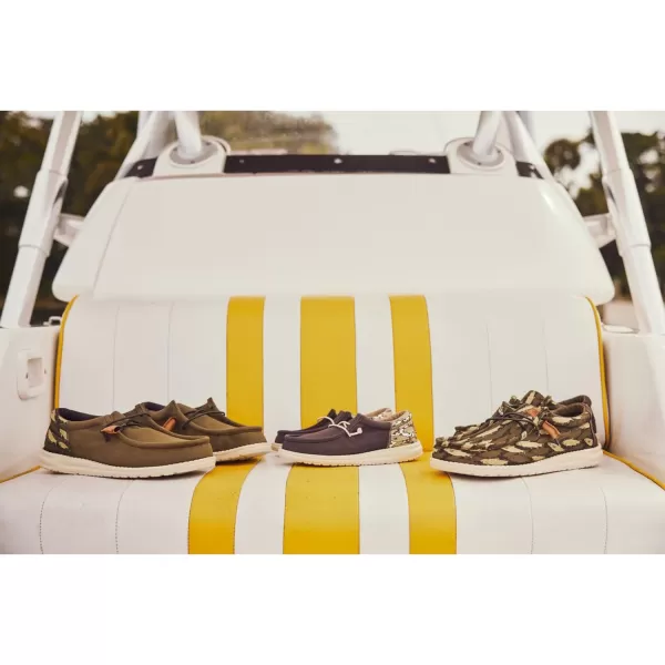 Hey Dude Men's Wally Funk Fish Camo | Men's Shoes | Men Slip-on Loafers | Comfortable &amp; Light-Weight