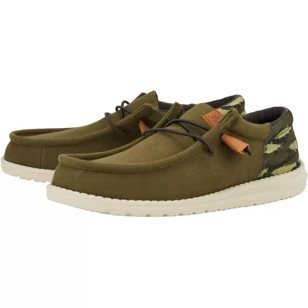 Hey Dude Men's Wally Funk Fish Camo | Men's Shoes | Men Slip-on Loafers | Comfortable &amp; Light-Weight