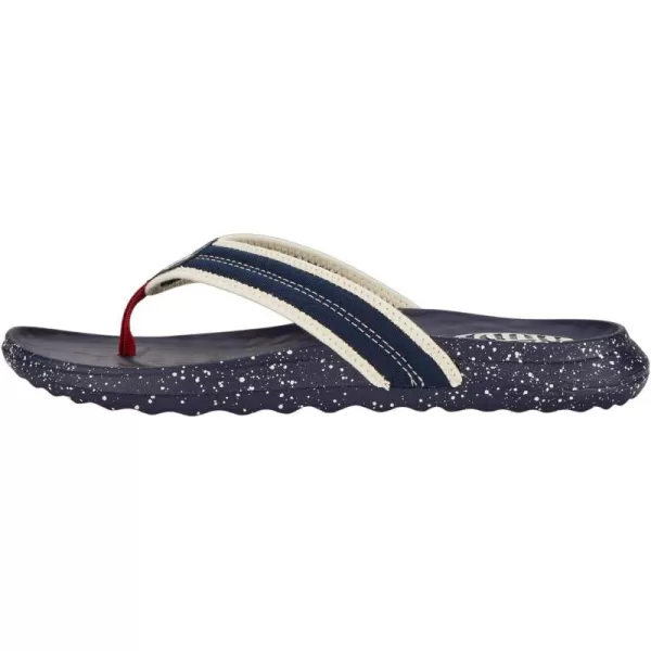 Hey Dude Men's Myers Flip Americana | Men's Shoes | Men's Slip-on Sandals | Comfortable &amp; Light-Weight