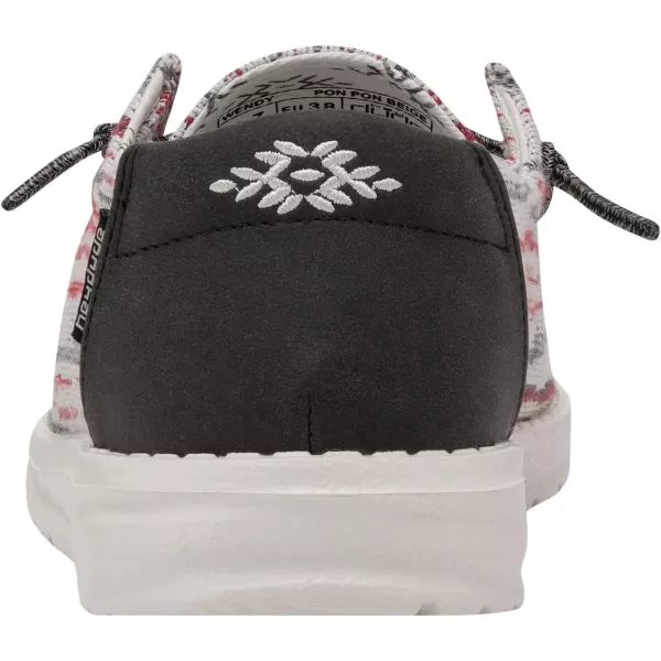 Hey Dude Women's Wendy Pon Pon Multiple Colors | Women’s Shoes | Women’s Lace Up Loafers | Comfortable &amp; Light-Weight