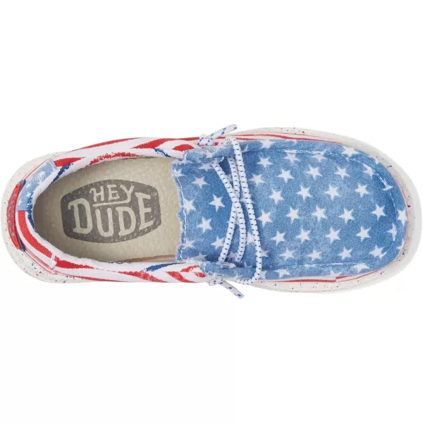 Hey Dude Boys Wally Patriotic Slip-On Casual Shoes