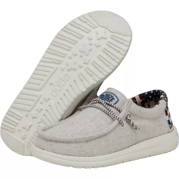Hey Dude Boys Wally Patriotic Slip-On Casual Shoes