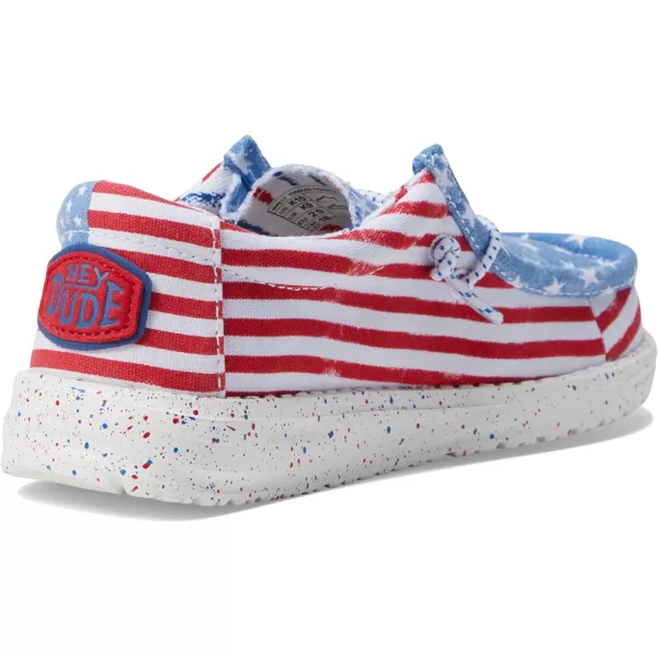 Hey Dude Boys Wally Patriotic Slip-On Casual Shoes