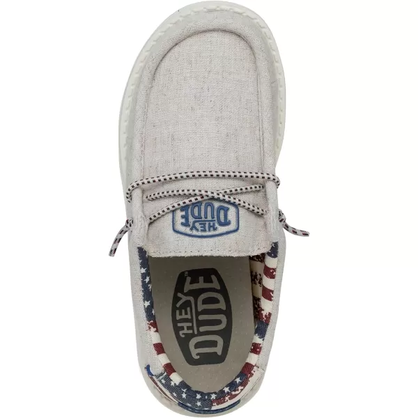 Hey Dude Boys Wally Patriotic Slip-On Casual Shoes