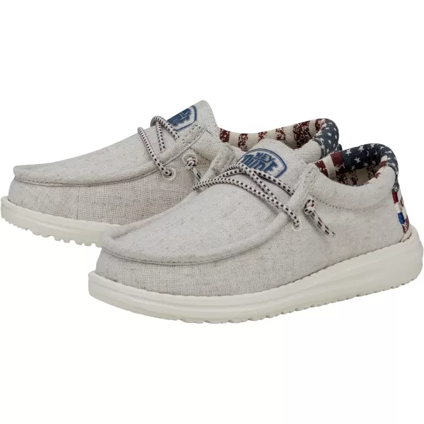 Hey Dude Boys Wally Patriotic Slip-On Casual Shoes