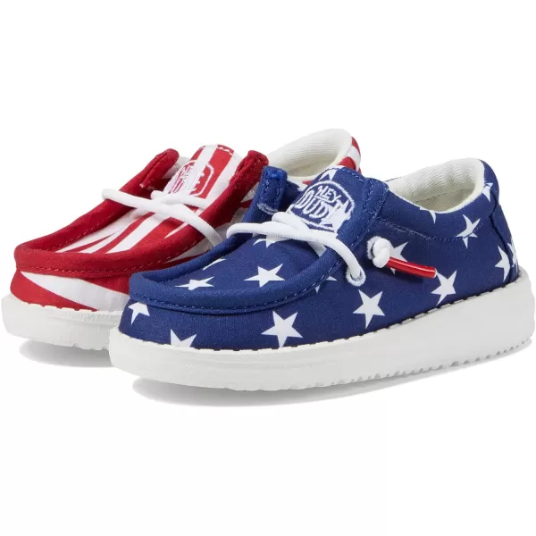 Hey Dude Boys Wally Patriotic Slip-On Casual Shoes
