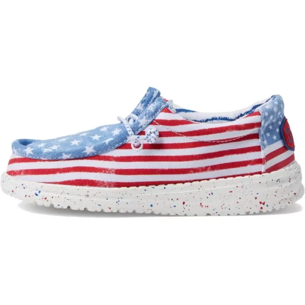 Hey Dude Boys Wally Patriotic Slip-On Casual Shoes