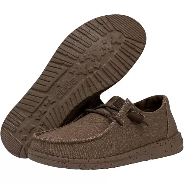 Hey Dude Women's Wendy Canvas Mono | Women's Shoes | Women's Slip-on Loafers | Comfortable &amp; Light-Weight
