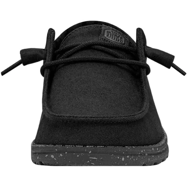 Hey Dude Women's Wendy Canvas Mono | Women's Shoes | Women's Slip-on Loafers | Comfortable &amp; Light-Weight