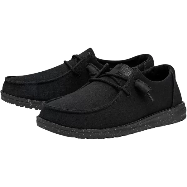Hey Dude Women's Wendy Canvas Mono | Women's Shoes | Women's Slip-on Loafers | Comfortable &amp; Light-Weight
