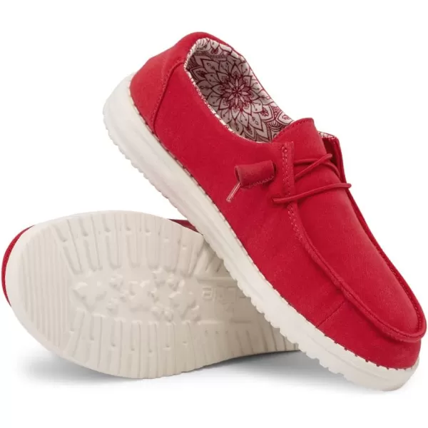 Hey Dude Women's Wendy Chambray | Women's Shoes | Women's Lace Up Loafers | Comfortable &amp; Light-Weight