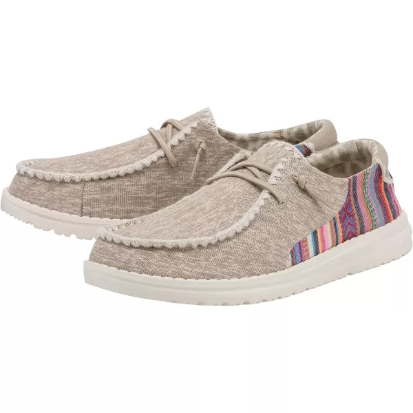 Hey Dude Women's Wendy Chambray | Women's Shoes | Women's Lace Up Loafers | Comfortable &amp; Light-Weight