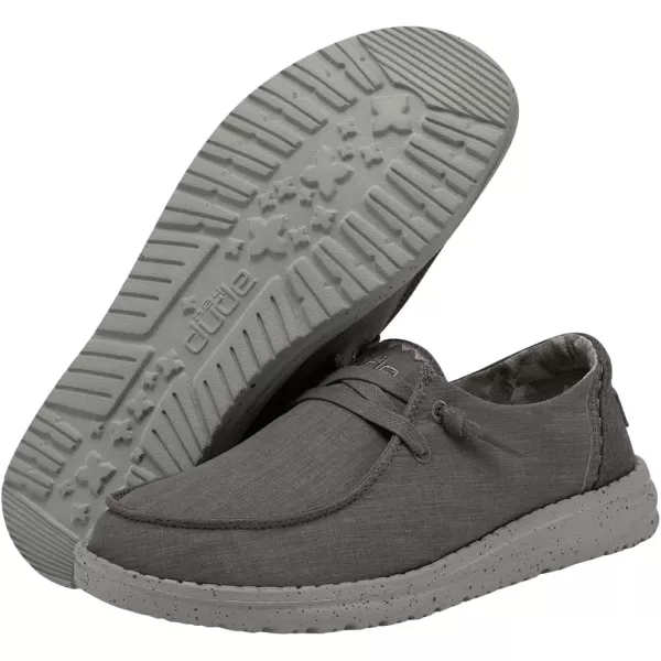 Hey Dude Women's Wendy Chambray | Women's Shoes | Women's Lace Up Loafers | Comfortable &amp; Light-Weight