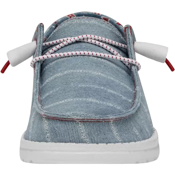 Hey Dude Women's Wendy Chambray | Women's Shoes | Women's Lace Up Loafers | Comfortable &amp; Light-Weight